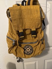 Usado, Antiga Mochila Kipling unissex GRANDE de Nylon com Zíper Cordão **travas RARAS EM EXCELENTE ESTADO USADO comprar usado  Enviando para Brazil