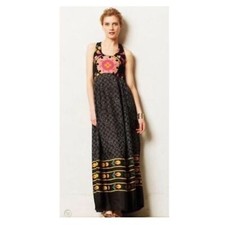 Usado, Vestido maxi Anthropologie Nanda de seda por Anupamaa XS comprar usado  Enviando para Brazil