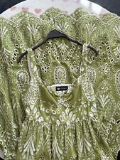Zara green cutwork for sale  WIMBORNE