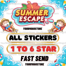 TODOS OS ADESIVOS MONO GO SUMMER_ESCAPE 1/2/3/4/5/6 Estrelas ⭐️ MOGO ⚡️ ENVIO RÁPIDO ⚡️ comprar usado  Enviando para Brazil