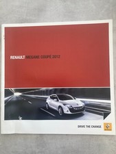 Folheto de vendas de carros Renault Megane Coupe mercado do Reino Unido - abril de 2012 comprar usado  Enviando para Brazil