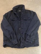 Jaqueta Camisa Abercrombie & Fitch Azul Marinho Warm Shacket Masculina Grande G comprar usado  Enviando para Brazil