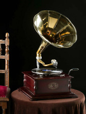 Gramophone with brass usato  Spedire a Italy