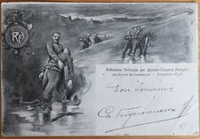 1900 firefighters postcard d'occasion  Expédié en Belgium