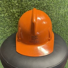 Capacete vintage 1970 Duke Power usina nuclear Shockgard Mark II laranja comprar usado  Enviando para Brazil