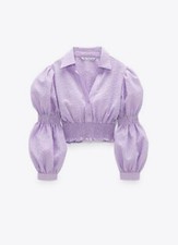 Zara purple gingham for sale  Los Angeles