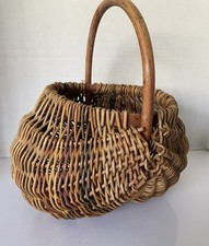 Cesta de coleta de ovos vintage tecida à mão materiais naturais vime primitivo  comprar usado  Enviando para Brazil