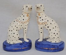 Pair staffordshire dalmatian for sale  STAINES-UPON-THAMES