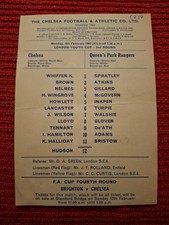 Chelsea qpr programme. for sale  NORTHAMPTON