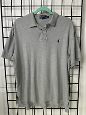 Camisa polo masculina vintage cinza pônei original Ralph Lauren G cinza preppy, usado comprar usado  Enviando para Brazil