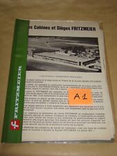 Catalogue fritzmeier cabine d'occasion  Gannat