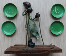 Sculpture skieur africain d'occasion  Melun