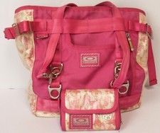 Bolsa de viagem vintage rosa Oakley alta baixa tensão Y2K e carteira combinando, usado comprar usado  Enviando para Brazil