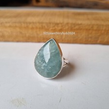 Maravilhoso anel de pedra preciosa água-marinha prata esterlina 925 anel de presente esposa PG5830, usado comprar usado  Enviando para Brazil
