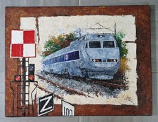 Tableau peinture couteau d'occasion  Gourin