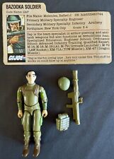 Boneco antigo 82-83 GI JOE soldado bazuca - Zap com cartão de arquivo e acessórios, usado comprar usado  Enviando para Brazil