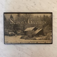 Antiqued seasons greetings for sale  Saint George