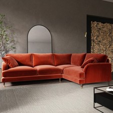 Burnt orange velvet for sale  HUDDERSFIELD