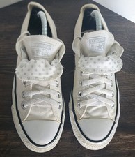 Converse Chuck Tayor All Star branco com bolinhas língua dupla feminina 7 comprar usado  Enviando para Brazil