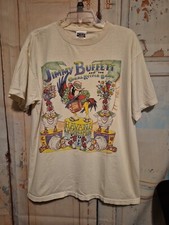 Camiseta Masculina Vintage Jimmy Buffet And The Coral Reefer Band 1997 Tour GG  comprar usado  Enviando para Brazil