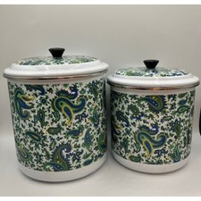 Metal paisley canister for sale  Wilson