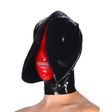 Black latex hood d'occasion  Expédié en Belgium