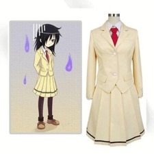 Cosplay WataMote Tomoko Kuroki Uniforme Escolar Vestido JK Ternos de Carnaval Halloween comprar usado  Enviando para Brazil