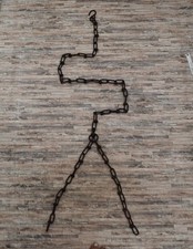 Lâmpada vintage feita à mão de ferro pesado para vaso de plantas corrente suspensa fazenda celeiro rústico 70 pol. comprar usado  Enviando para Brazil