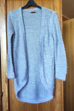 Longstrickjacke grau lurex gebraucht kaufen  Effeltrich