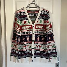 Christmas cardigan size for sale  ROYSTON