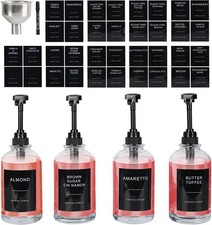 Dispensador de xarope MSTCMZP para barra de café 16,9 oz dispensador de xarope de café com laboratório comprar usado  Enviando para Brazil