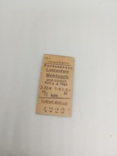 Magnes: stary bilet kolejowy (Edmondson): Lichtenfeld - Mehlsack na sprzedaż Magnes: stary bilet kolejowy (Edmondson): Lichtenfeld - Mehlsack na sprzedaż  PL