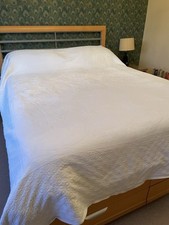 Vintage damask white for sale  BIGGLESWADE