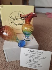 Gibraltar crystal vase for sale  BUDE