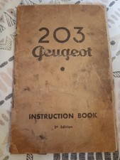 Peugeot 203 instruction for sale  LOUGHBOROUGH