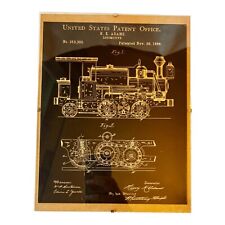 Usado, Train Art Adams Locomotive Train Rail 1886 plano patenteado parede tela impressão 11x8,5 comprar usado  Enviando para Brazil
