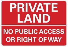 Metal sign private for sale  NEWCASTLE UPON TYNE