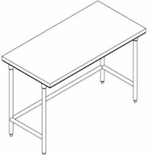 Mesa comercial Select aço inoxidável 60X24", NSF, UL, PL-5 KDWT-24-SS comprar usado  Enviando para Brazil