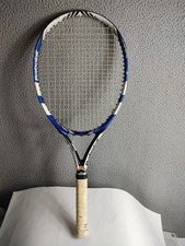 Raquete de tênis Babolat Drive 115 branca e azul 9 oz USADA Syntec Lite Grip comprar usado  Enviando para Brazil