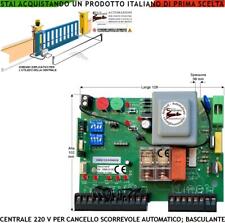 CENTRALINA SCHEDA CENTRALE CANCELLO SCORREVOLE R 433,92 MHZ X MOTORI 220 V 550 W usato  Roma