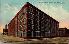 Akron Ohio~BF Goodrich Rubber Co~Edifícios de Fábrica de Pneus~Trabalhador na Porta~c1910 comprar usado  Enviando para Brazil