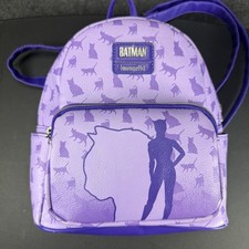 Mini mochila Loungefly The Batman Catwoman Cats couro sintético roxo comprar usado  Enviando para Brazil