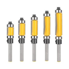 Conjunto de brocas de roteador com acabamento nivelado de haste de 1/4" adequado para madeira, MDF e aglomerado comprar usado  Enviando para Brazil