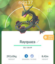 Shiny rayquaza 2019 usato  Spedire a Italy