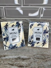 Usado, Mini molduras para fotos decoração de estúdio 2”x3” conjunto de 2 membros de árvore azul amarela comprar usado  Enviando para Brazil