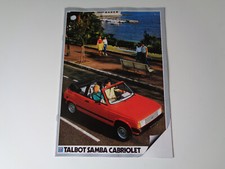Brochure talbot samba d'occasion  Besançon