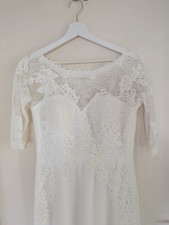 Brautkleid standesamtkleid van gebraucht kaufen  Weil am Rhein