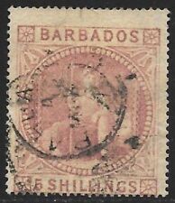 1873 barbados 5sh. usato  Milano