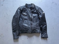 Jaqueta polo vintage anos 80 motocicleta couro preto acolchoada café corrida 42L, P? comprar usado  Enviando para Brazil