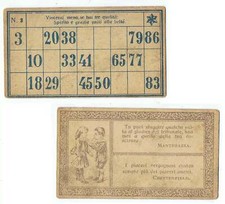 Vecchia cartella tombola usato  Venaria Reale